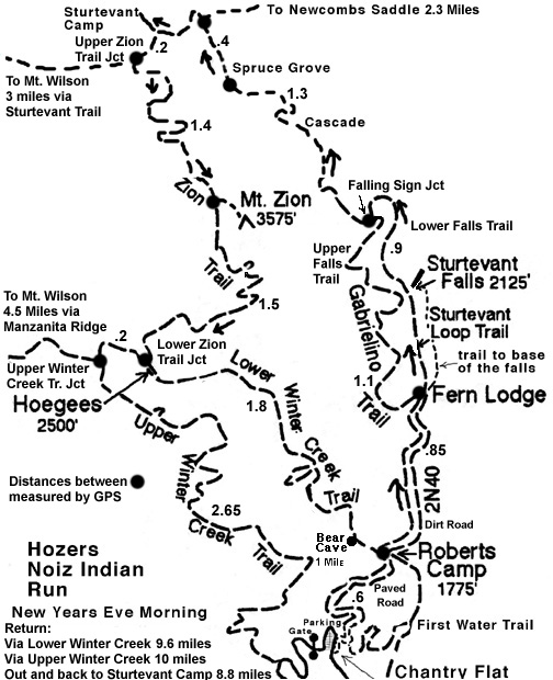 Zion loop trail map